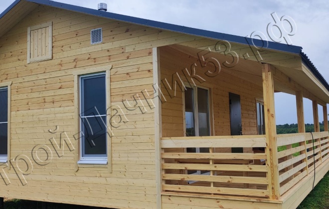 1 Каркасно-щитовой дом Д-34, 9х8м, 72 М², Тверская область, Зубцовский район, деревня Шевцово. (10)